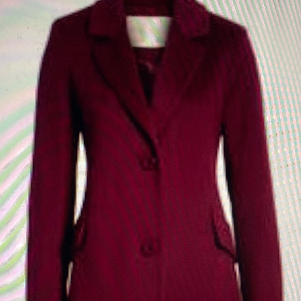 Fluerette Notch Color Wool Coat